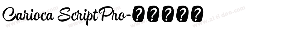 Carioca Script Pro字体转换